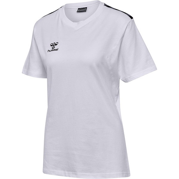 Hummel Authentic T-Shirt Femmes - Blanc / Noir