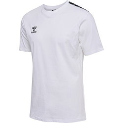 Hummel Authentic T-Shirt Hommes - Blanc / Noir