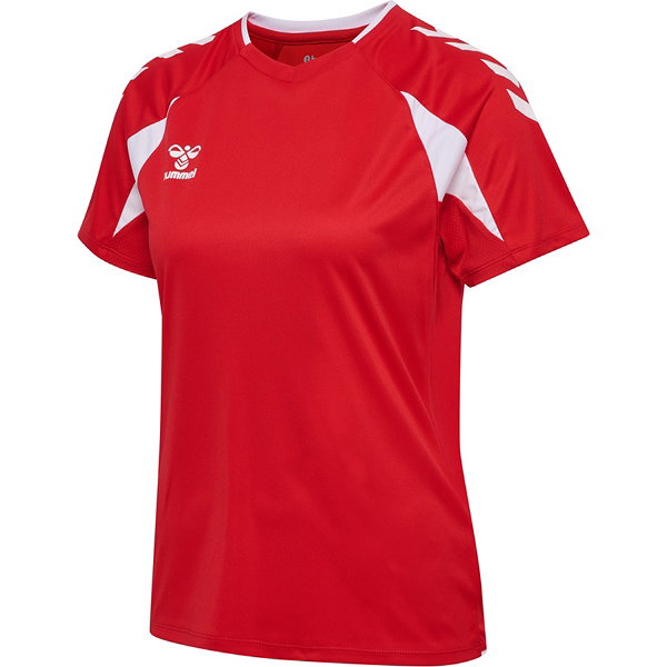 Hummel Core 2.0 Maillot Manches Courtes Femmes - Rouge / Blanc