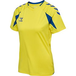 Hummel Core 2.0 Shirt Korte Mouw Dames - Geel / Royal