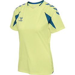 Hummel Core 2.0 Shirt Korte Mouw Dames - Pale Lime Yellow / Celestial