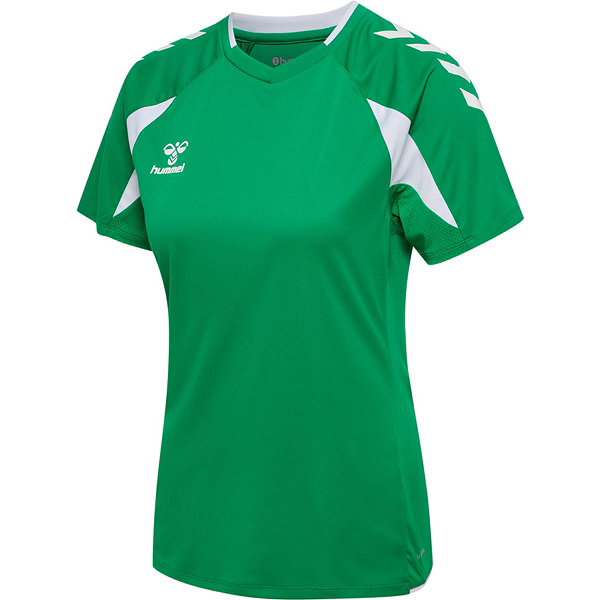 Hummel Core 2.0 Maillot Manches Courtes Femmes - Vert / Blanc