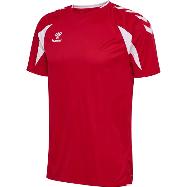 Hummel Core 2.0 Maillot Manches Courtes Hommes - Rouge / Blanc