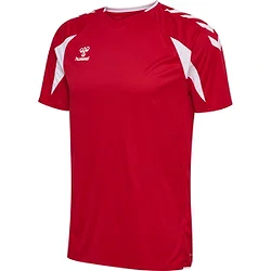 Hummel Core 2.0 Maillot Manches Courtes Hommes - Rouge / Blanc