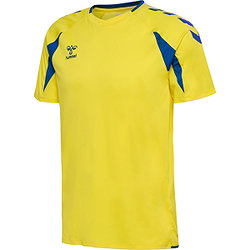 Hummel Core 2.0 Shirt Korte Mouw Heren - Geel / Royal