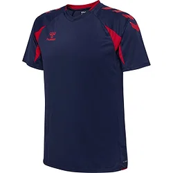 Hummel Core 2.0 Maillot Manches Courtes Hommes - Marine / Rouge