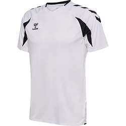 Hummel Core 2.0 Shirt Korte Mouw Heren - Wit / Zwart