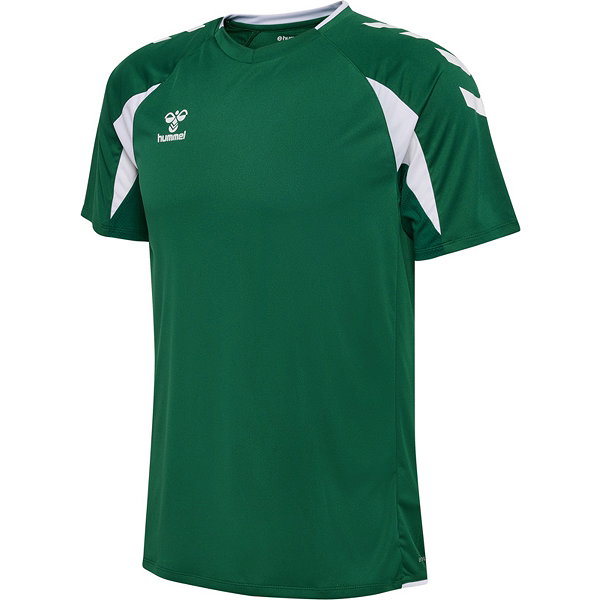 Hummel Core 2.0 Maillot Manches Courtes Enfants - Vert Foncé / Blanc