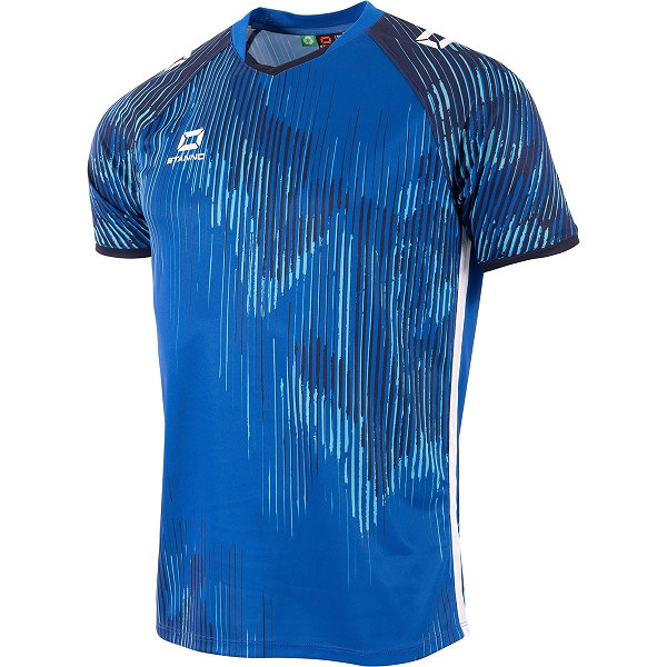 Stanno Hatch Maillot Manches Courtes Hommes - Royal / Blanc