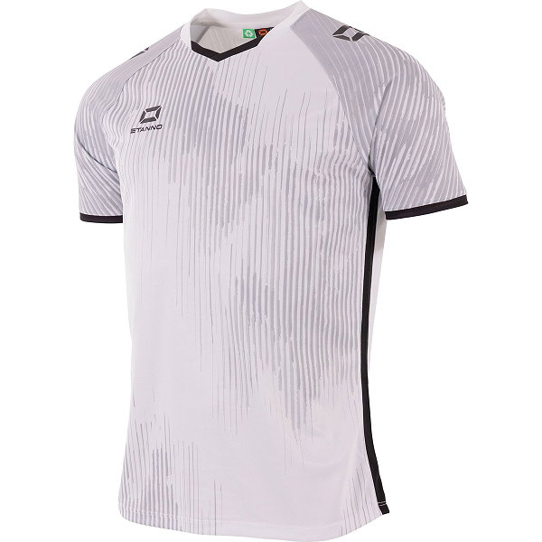 Stanno Hatch Maillot Manches Courtes Enfants - Blanc / Noir