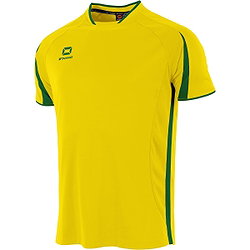 Stanno Unity Maillot Manches Courtes Hommes - Jaune / Vert