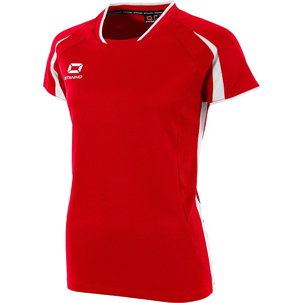 Stanno Unity Maillot Manches Courtes Femmes - Rouge / Blanc