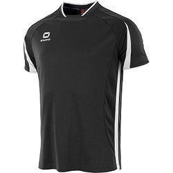 Stanno Unity Maillot Manches Courtes Hommes - Noir / Blanc