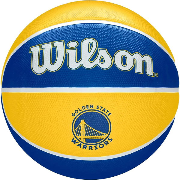 Wilson Nba Golden State Warriors (Size 7) Basketbal - Royal / Geel