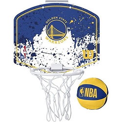 Wilson Nba Team Golden State Warriors Minibasketbalbord - Royal / Geel