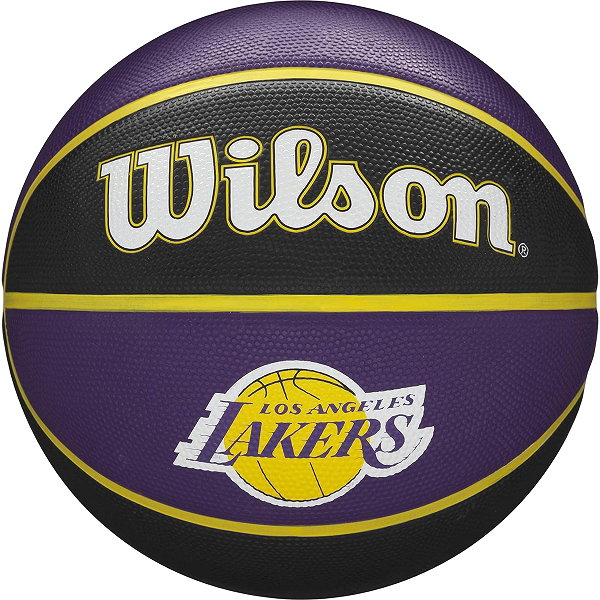 Wilson Nba La Lakers (Size 7) Basketball - Mauve / Jaune