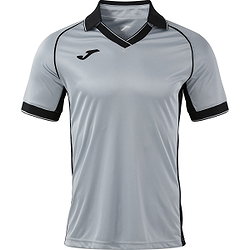 Joma Vintage Eco Retro Maillot Manches Courtes Enfants - Gris Clair Mélange / Noir