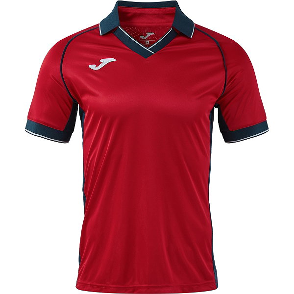 Joma Vintage Eco Retro Maillot Manches Courtes Enfants - Rouge / Marine