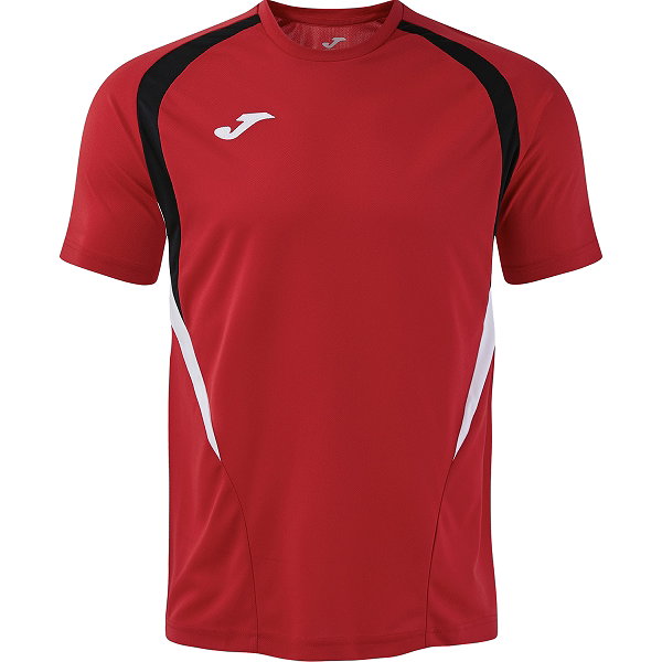 Joma Championship 20 Shirt Korte Mouw Heren - Rood / Zwart / Wit