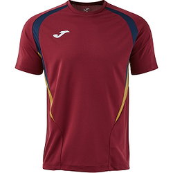 Joma Championship 20 Shirt Korte Mouw Heren - Bordeaux / Marine / Goud