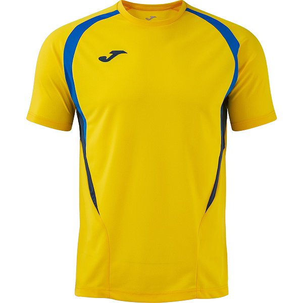 Joma Championship 20 Shirt Korte Mouw Heren - Geel / Royal / Marine
