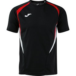 Joma Championship 20 Shirt Korte Mouw Heren - Zwart / Rood / Wit