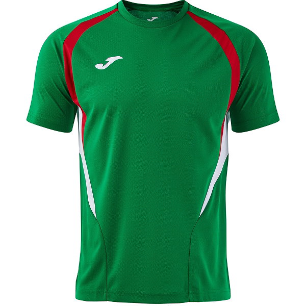 Joma Championship 20 Maillot Manches Courtes Enfants - Vert / Rouge / Blanc