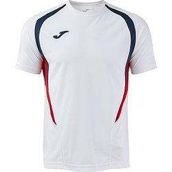 Joma Championship 20 Maillot Manches Courtes Enfants - Blanc / Marine / Rouge