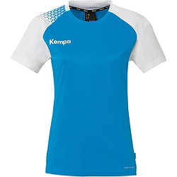 Kempa Ambition 28 Shirt Korte Mouw Dames - Kempa Blauw / Wit