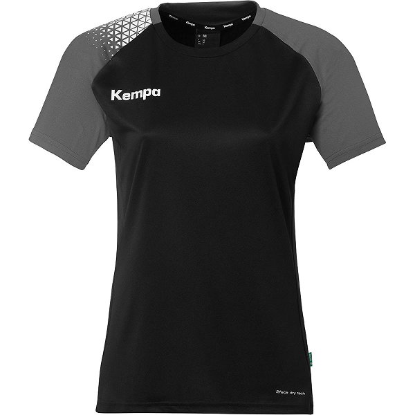 Kempa Ambition 28 Maillot Manches Courtes Femmes - Noir / Anthracite