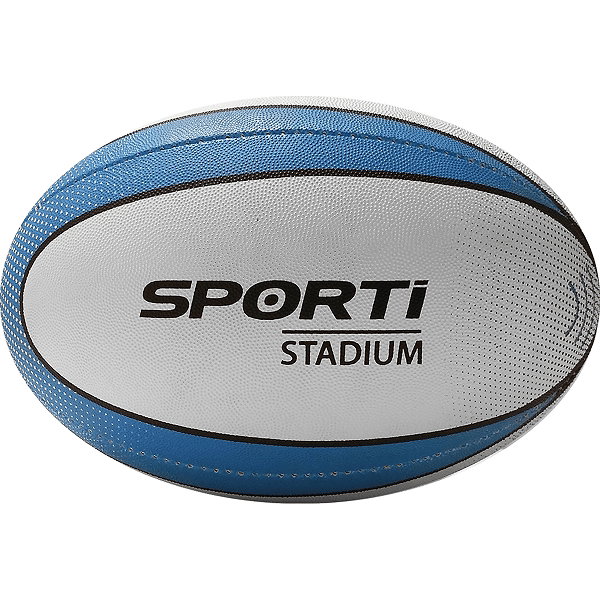 Teamswear Stadium (Size 3) Rugbyball - Weiß / Royal