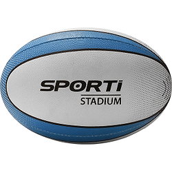 Teamswear Stadium (Size 3) Rugbyball - Weiß / Royal