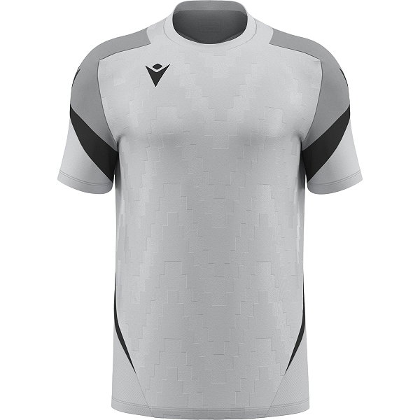 Macron Rising Totem Maillot Manches Courtes Hommes - Gris Pierre / Anthracite