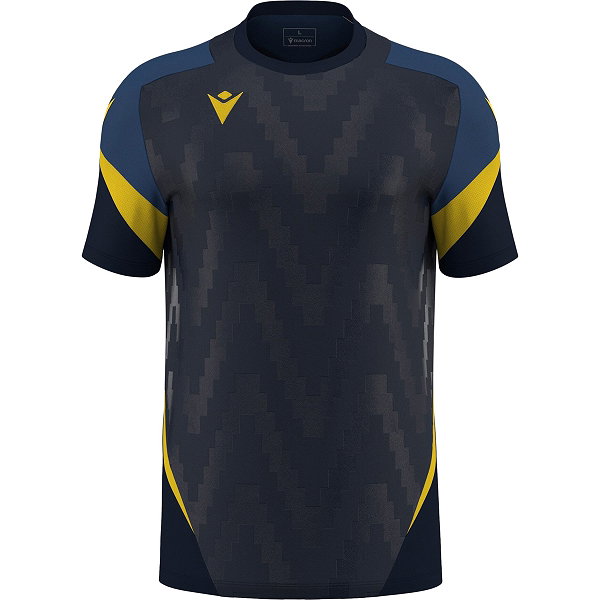 Macron Rising Totem Trikot Kurzarm Kinder - Marine / Gelb