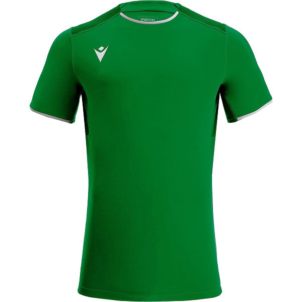 Macron Rhodium Eco Maillot Manches Courtes Enfants - Vert / Blanc