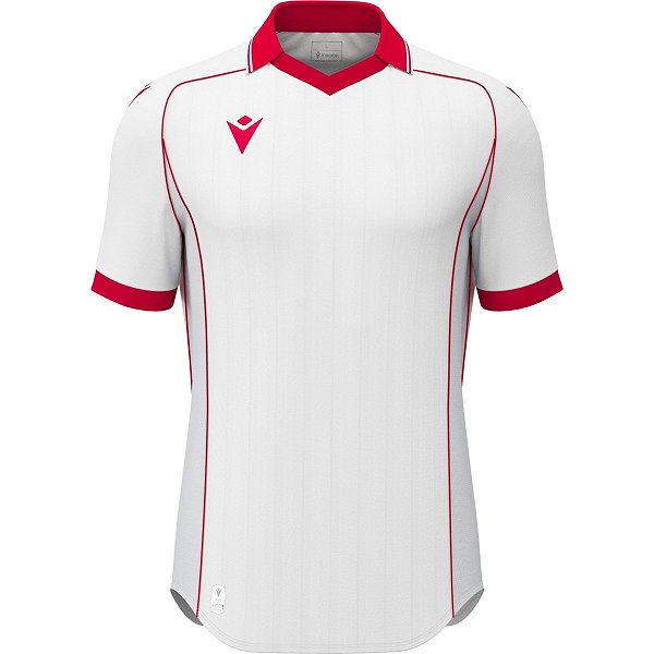 Macron Warden Eco Trikot Kurzarm Kinder - Weiß / Rot