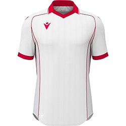 Macron Warden Eco Shirt Korte Mouw Kinderen - Wit / Rood