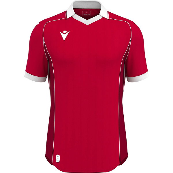 Macron Warden Eco Trikot Kurzarm Kinder - Rot / Weiß