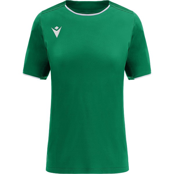 Macron Widia Eco Maillot Manches Courtes Femmes - Vert / Blanc