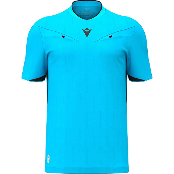 Macron Mendez Eco Schiedsrichter Trikot Ka Herren - Neon Sky / Schwarz