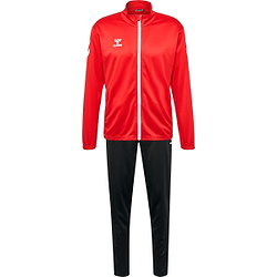 Hummel Logo Trainingspak Polyester Heren - Rood / Zwart