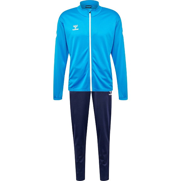 Hummel Logo Survêtement Polyester Hommes - Sky Blue / Marine