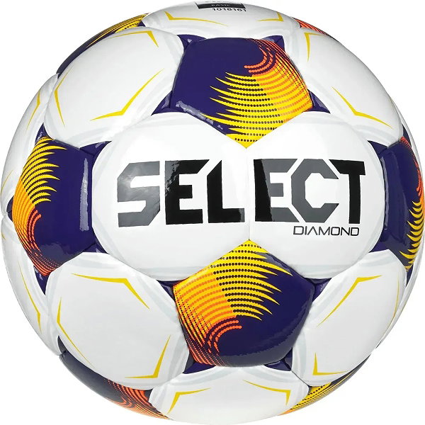 Select Diamond V26 Trainingsbal - Wit / Paars / Geel
