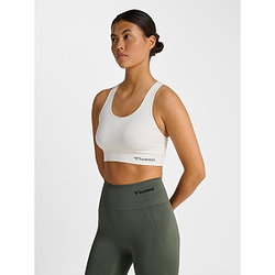 Vorschau: Hummel Seamless Sports Top Sport-Bh Damen - Weiß