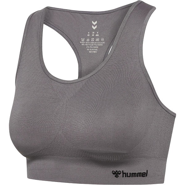 Hummel Seamless Sports Top Sport-Bh Dames - Donkergrijs