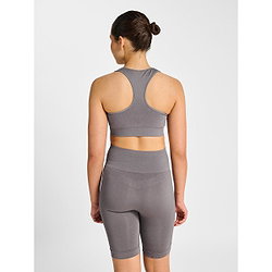 Voorvertoning: Hummel Seamless Sports Top Sport-Bh Dames - Donkergrijs