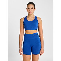 Vorschau: Hummel Seamless Sports Top Sport-Bh Damen - Royal
