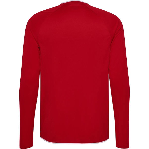 Hummel Core 2.0 Maillot À Manches Longues Hommes - Rouge / Blanc