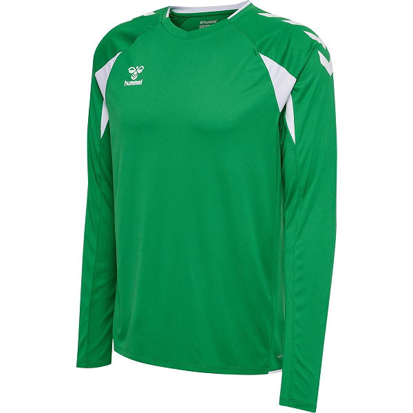Hummel Core 2.0 Voetbalshirt Lange Mouw Heren - Groen / Wit