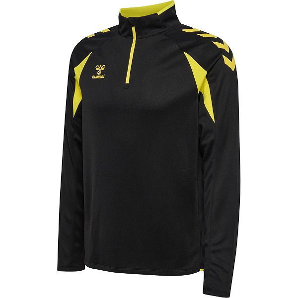 Hummel Core 2.0 Ziptop Hommes - Noir / Jaune